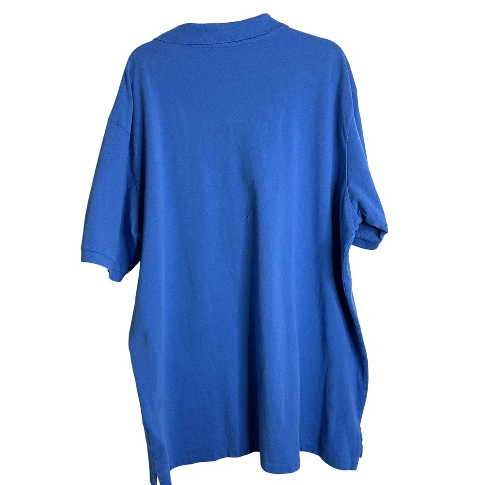 Polo Ralph Lauren Mens 2XLT Blue Polo Bear Short Sleeve Pique‎ Shirt Big & Tall
